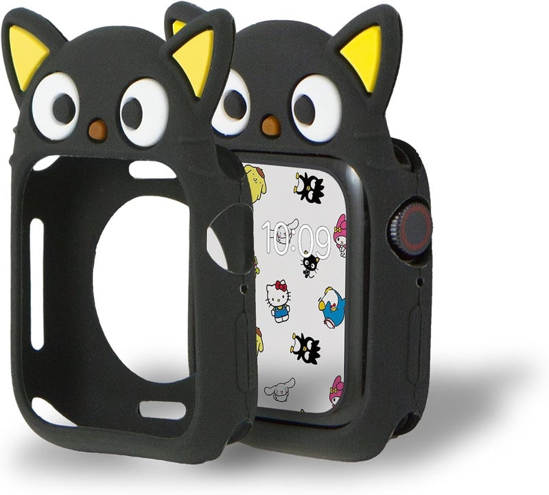 Sonix x Sanrio Apple Watch Cover | Bumper Case for Apple Watch | Protective Silicone Cover | Fits 38mm/40mm/41mm | Chococat - Black - Image 2